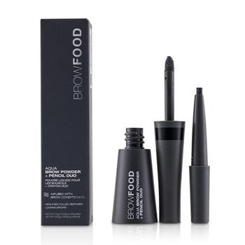 OJAM Online Shopping - LashFood BrowFood Aqua Brow Powder + Pencil Duo - # Charcoal - Make Up