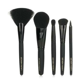 OJAM Online Shopping - Laura Mercier Stroke of Midnight Brush Collection (5x Brush + 1xPouch) 5pcs+1xPouch Make Up