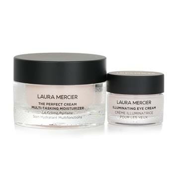 OJAM Online Shopping - Laura Mercier The Perfect Cream & Illuminating Eye Cream Set: The Perfect Cream Multi-Tasking Moisturizer + Illuminating Eye Cream 2pcs Skincare