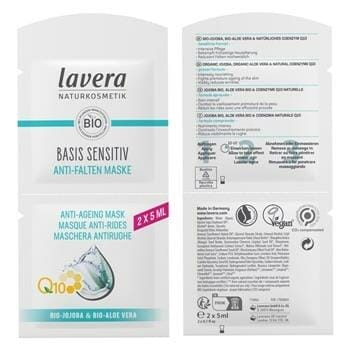 OJAM Online Shopping - Lavera Basis Sensitiv Q10 Anti-Ageing Mask 2 x5ml Skincare