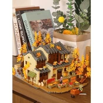 OJAM Online Shopping - Loz LOZ Ancient Building - Sun Autumn Building Bricks Set 40 x 28 x 9.5cm Toys