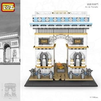 OJAM Online Shopping - Loz LOZ Architecture Series - Arc de Triomphe Building Bricks Set 42 x 30 x 5 cm Toys