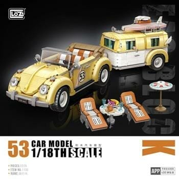 OJAM Online Shopping - Loz LOZ Creator - Station Wagon Building Bricks Set 40 x 28 x 9.5cm Toys