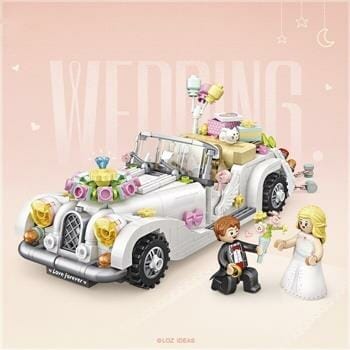 OJAM Online Shopping - Loz LOZ Creator - Wedding Car Building Bricks Set 15 x 20 x 8cm Toys