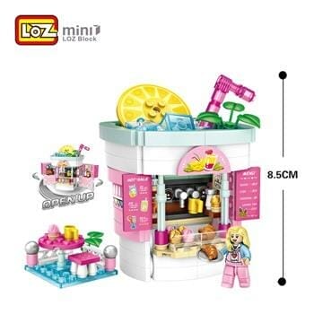 OJAM Online Shopping - Loz LOZ Dream Amusement Park Series - Beverage Shop Building Bricks Set 13.5 x 18 x 8cm Toys