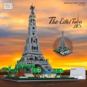 OJAM Online Shopping - Loz LOZ Ideas Mini Block - Ai Fei'er Tower Building Bricks Set 26 x 19 x 8 cm Toys