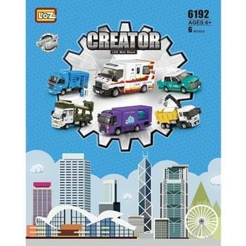 OJAM Online Shopping - Loz LOZ Mini Block - Mini Car Season 2 Building Bricks Set 15 x 22 x 8.5cm Toys