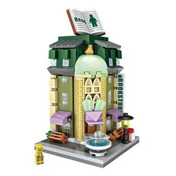 OJAM Online Shopping - Loz LOZ Mini Blocks - Book Shop Building Bricks Set 20 x 17 x 5 cm Toys