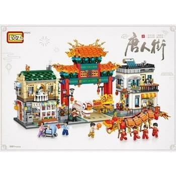 OJAM Online Shopping - Loz LOZ Mini Blocks - Chinatown Building Bricks Set 57 x 36 x 7 cm Toys