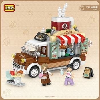 OJAM Online Shopping - Loz LOZ Mini Blocks - Coffee Car Building Bricks Set 14 x 18 x 8 cm Toys