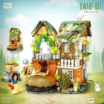 OJAM Online Shopping - Loz LOZ Mini Blocks -  Dwarfs House Building Bricks Set 20 x 15 x 8cm Toys