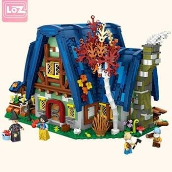OJAM Online Shopping - Loz LOZ Mini Blocks - Elf House Building Bricks Set 40 x 28 x 9cm Toys