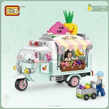 OJAM Online Shopping - Loz LOZ Mini Blocks - FruitCart Building Bricks Set 14 x 18 x 8 cm Toys