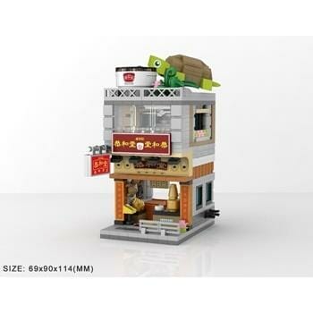 OJAM Online Shopping - Loz LOZ Mini Blocks - Herbal Tea Shop Building Bricks Set 20 x 17 x 5 cm Toys