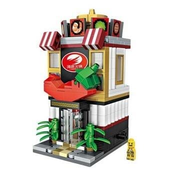 OJAM Online Shopping - Loz LOZ Mini Blocks - Hot Pot Restaurant Building Bricks Set 20 x 17 x 5 cm Toys