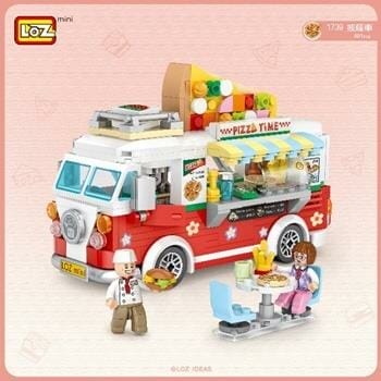 OJAM Online Shopping - Loz LOZ Mini Blocks - Pizza Car Building Bricks Set 14 x 18 x 8 cm Toys