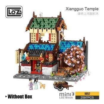 OJAM Online Shopping - Loz LOZ Mini Blocks - Qingming River Map - Zhao Taijo Family Building Bricks Set 40 x 28 x 9.5cm Toys