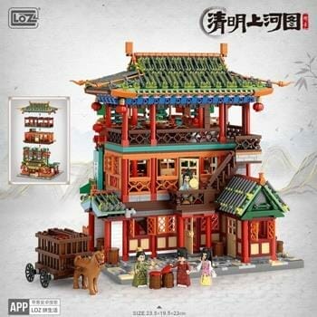 OJAM Online Shopping - Loz LOZ Mini Blocks - Qingming Shanghe Map - Sun Yangzheng Building Bricks Set 40 x 28 x 9.5cm Toys