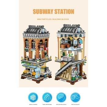 OJAM Online Shopping - Loz LOZ Mini Blocks - Subway Station 40 x 28 x 9.5cm Toys