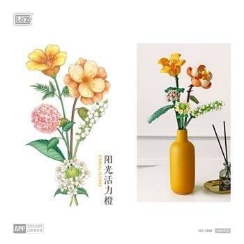 OJAM Online Shopping - Loz LOZ Mini Blocks - Summer Sun Building Bricks Set 7.5x7.5x15cm Toys