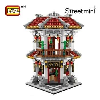 OJAM Online Shopping - Loz LOZ Mini Blocks - Teahouse Building Bricks Set 42 x 30 x 5 cm Toys