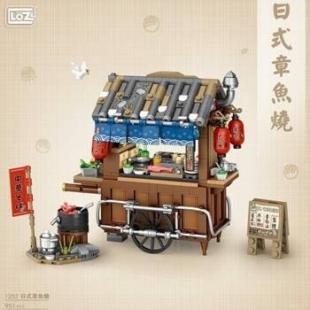 OJAM Online Shopping - Loz LOZ Street Series - Japanese Takoyaki Building Bricks Set 20 x 15 x 8cm Toys