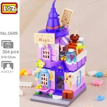 OJAM Online Shopping - Loz LOZ Street Series - Magic House Building Bricks Set 19.5x16.5x4.5cm Toys