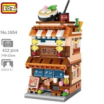 OJAM Online Shopping - Loz LOZ Street Series - Ramen Canteen Building Bricks Set 16.5x12.5x8cm Toys