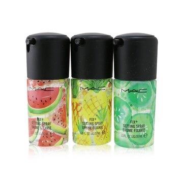 OJAM Online Shopping - MAC Mini Fix+ Tropical Scents Setting Spray Kit (3x Mini Setting Spray) 3x30ml/1oz Make Up