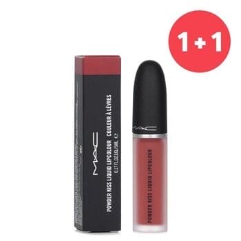 OJAM Online Shopping - MAC 【1+1 Set】Powder Kiss Liquid Lipcolour - # 989 Mull It Over 5ml/0.17oz x2 Make Up