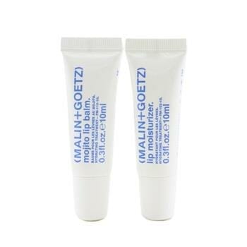 OJAM Online Shopping - MALIN+GOETZ Handy Lip Kit: Lip Moisturizer 10ml + Mojito Lip Balm 10ml 2x 10ml/0.3oz Skincare