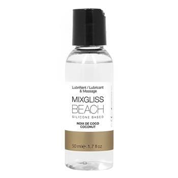 OJAM Online Shopping - MIXGLISS Beach 2 in 1 Silicone Based Lubricant & Massage - Coconut 50ml / 1.7oz Health