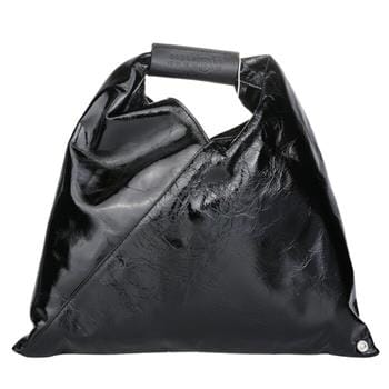 OJAM Online Shopping - Maison Margiela MM6 Japanese Leather Top Handle Tote Bag Black Luxury