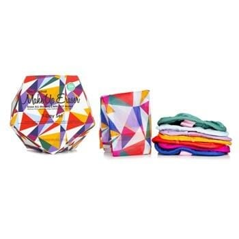 OJAM Online Shopping - MakeUp Eraser Geometric 7 Day Set (7x Mini MakeUp Eraser Cloth + 1x Bag) 7pcs+1bag Make Up