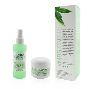 OJAM Online Shopping - Mario Badescu Cucumber Mask & Mist Duo Set: Facial Spray With Aloe