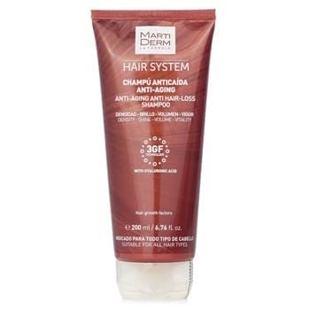 OJAM Online Shopping - Martiderm Hair System Anti-Aging Anti Hair-Loss Shampoo With Hyaluronic Acid (For All Hair Types) 200ml/6.76oz Hair Care