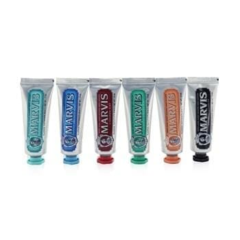 OJAM Online Shopping - Marvis Flavour Collection Travel-Sized Toothpastes 6x 25ml/1.3oz Skincare