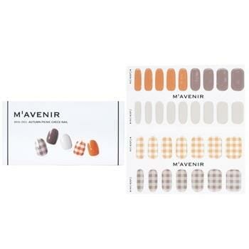 OJAM Online Shopping - Mavenir Nail Sticker (Patterned) - # Autumn Picnic Check Nail 32pcs Make Up