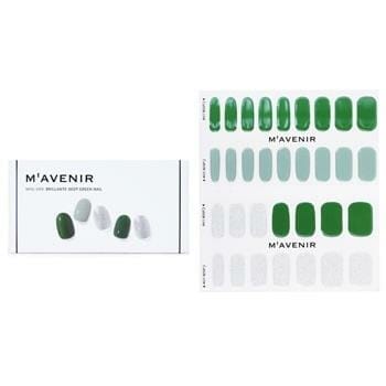 OJAM Online Shopping - Mavenir Nail Sticker (Green) - # Brillante Deep Green Nail 32pcs Make Up