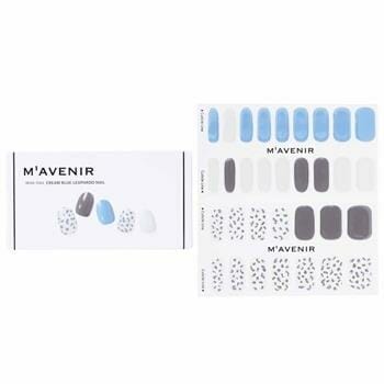 OJAM Online Shopping - Mavenir Nail Sticker (Patterned) - # Cream Blue Leopardo Nail 32pcs Make Up