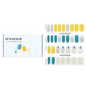 OJAM Online Shopping - Mavenir Nail Sticker (Assorted Colour) - # Grid And Dot Tree Nail 32pcs Make Up