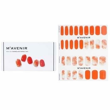 OJAM Online Shopping - Mavenir Nail Sticker (Orange) - # Marmalade Marble Nail 32pcs Make Up