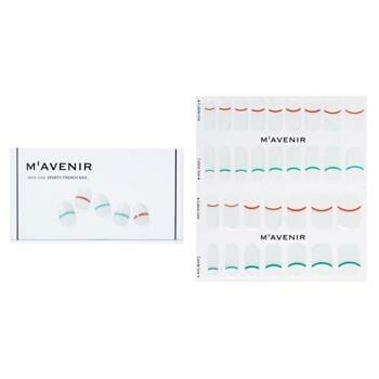 OJAM Online Shopping - Mavenir Nail Sticker (Patterned) - # Sporty French Nail 32pcs Make Up