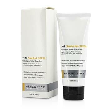 OJAM Online Shopping - Menscience TiO2 Sun Block SPF 30 Waterproof 100ml/3.4oz Men's Skincare