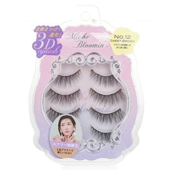 OJAM Online Shopping - Miche Bloomin' 3D Eyelash - # 12 Sweet Brown 4pairs Make Up