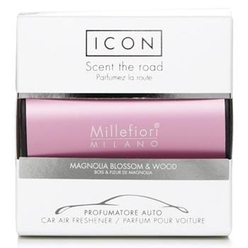 OJAM Online Shopping - Millefiori Icon Classic Pink Car Air Freshener - Magnolia Blossom & Wood 1pc Home Scent