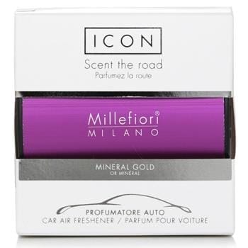 OJAM Online Shopping - Millefiori Icon Classic Purple Car Air Freshener - Mineral Gold 1pc Home Scent