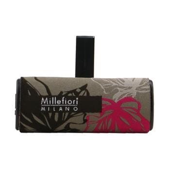 OJAM Online Shopping - Millefiori Icon Textile Floral Car Air Freshener - Magnolia Blossom & Wood 1pc Home Scent