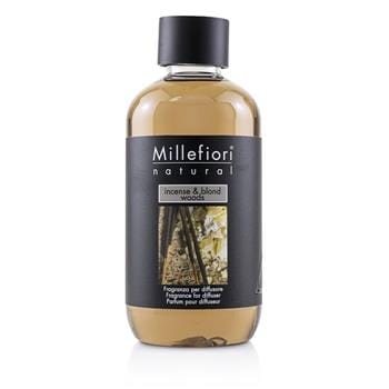 OJAM Online Shopping - Millefiori Natural Fragrance Diffuser Refill - Incense & Blond Woods 250ml/8.45oz Home Scent