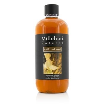 OJAM Online Shopping - Millefiori Natural Fragrance Diffuser Refill - Vanilla & Wood 500ml/16.9oz Home Scent